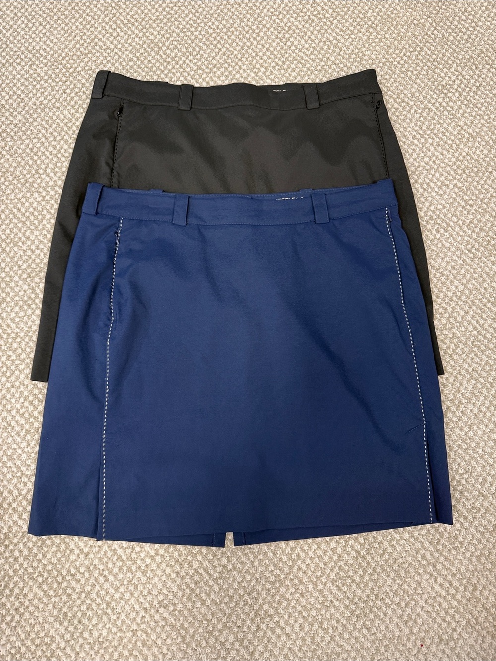 Women's Nike Golf Navy and Black A-Line Skorts